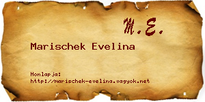 Marischek Evelina névjegykártya